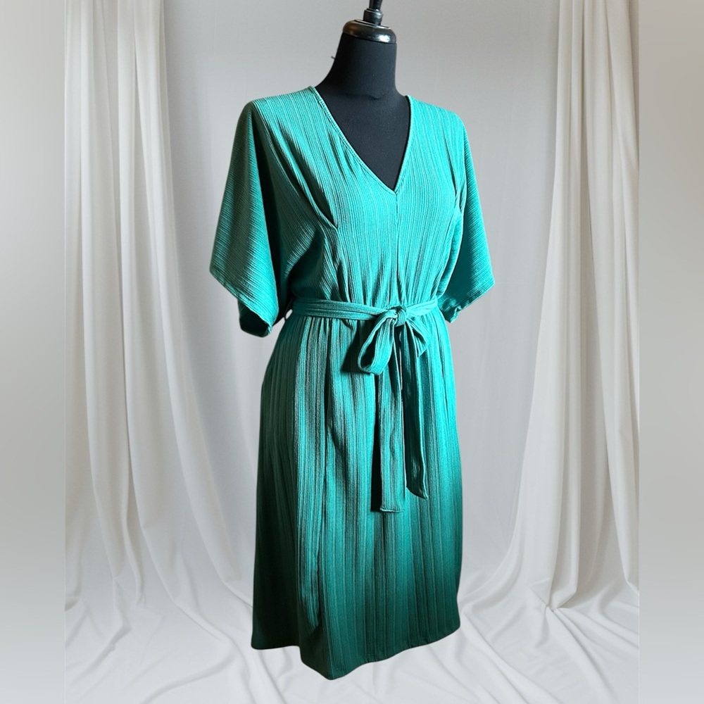 Kelly Green Plus Dolman Short Sleeve Dress NWT